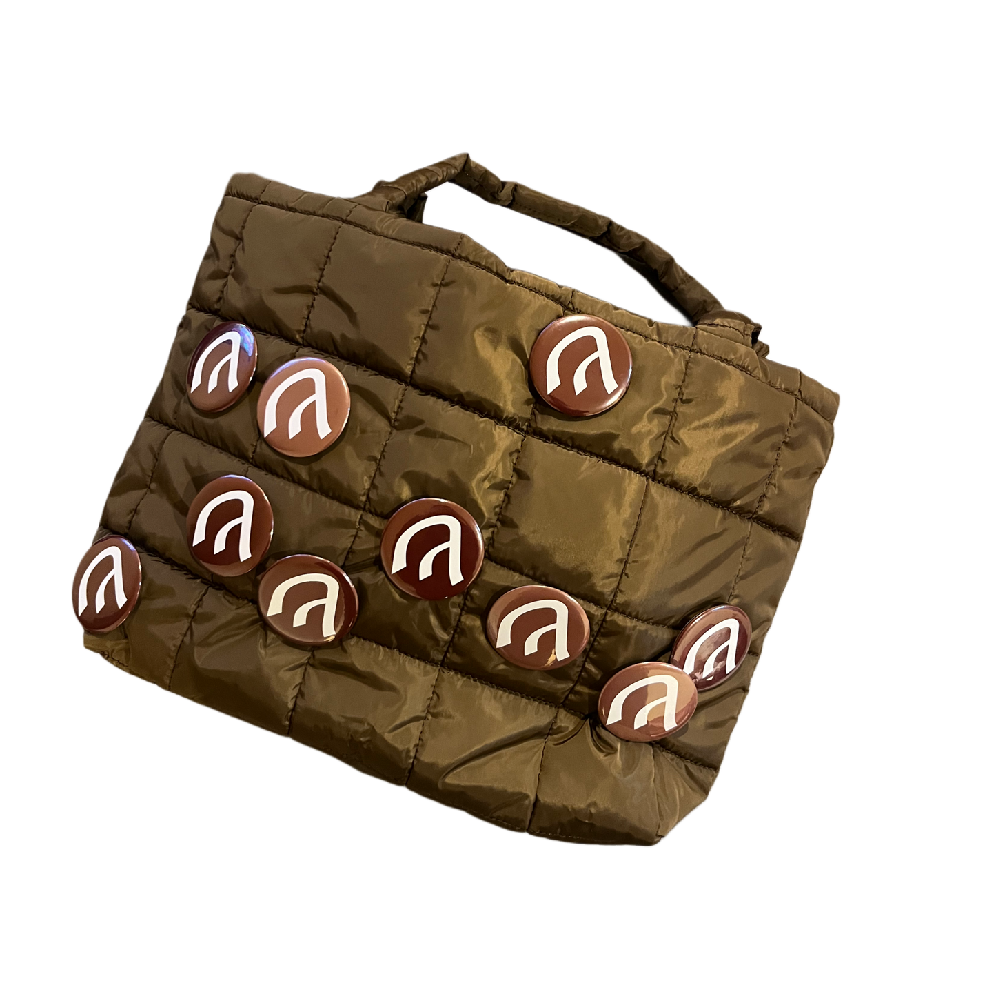 Puffy Pin Bag-Brown