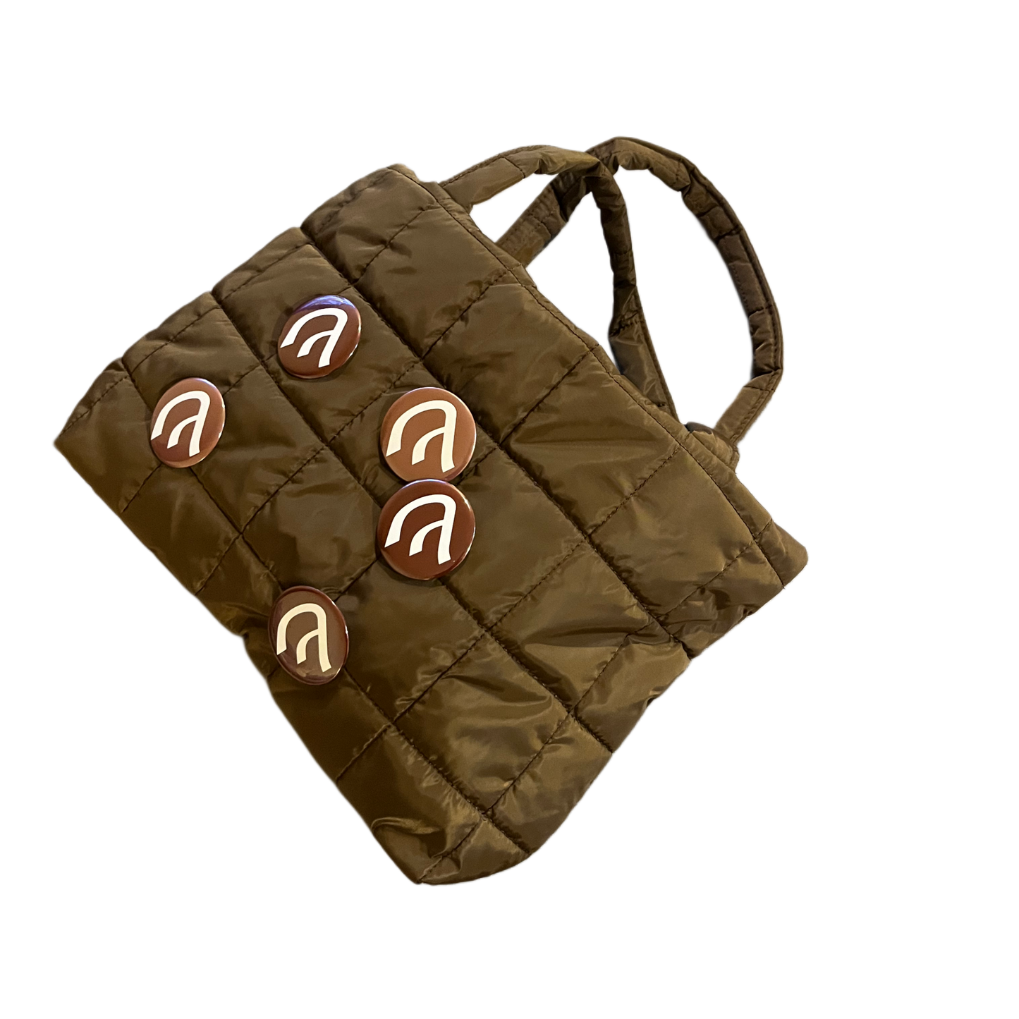 Puffy Pin Bag-Brown