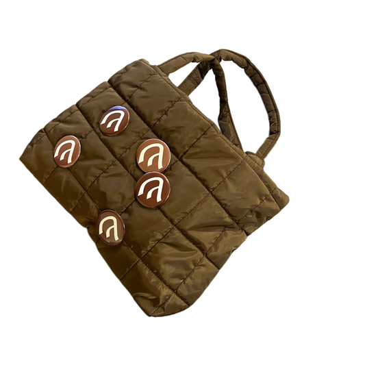 Puffy Pin Bag-Brown